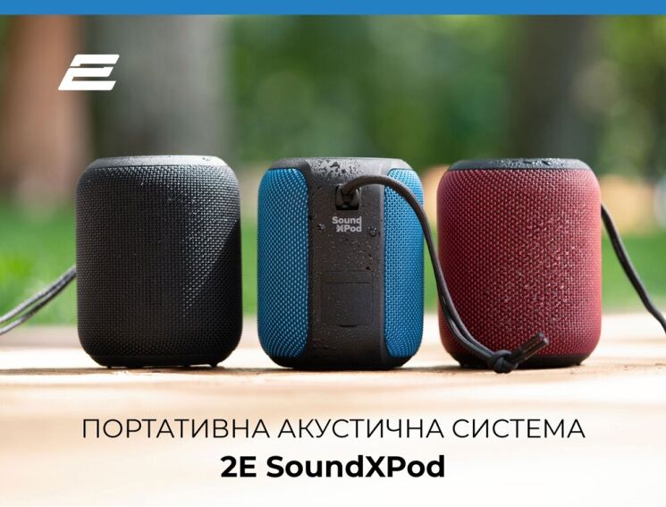 Портативна акустика 2E SoundXPod - Black: фото 7 з 14