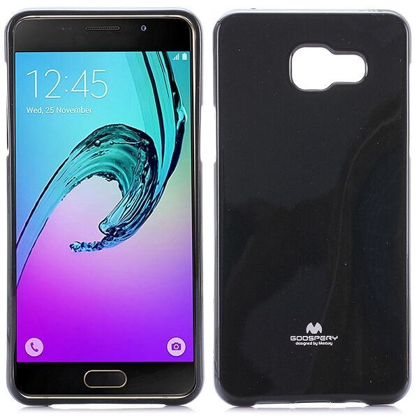Силиконовая накладка Mercury Jelly Case для Samsung Galaxy A3 (2016) - Black: фото 1 з 6