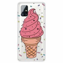 Силіконовий (TPU) чохол Deexe Pretty Glossy для Samsung Galaxy M51 (M515) - Pink Ice Cream: фото 1 з 5
