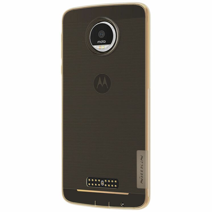 Силиконовый (TPU) чехол NILLKIN Nature для Motorola Moto Z - Gold: фото 3 из 14