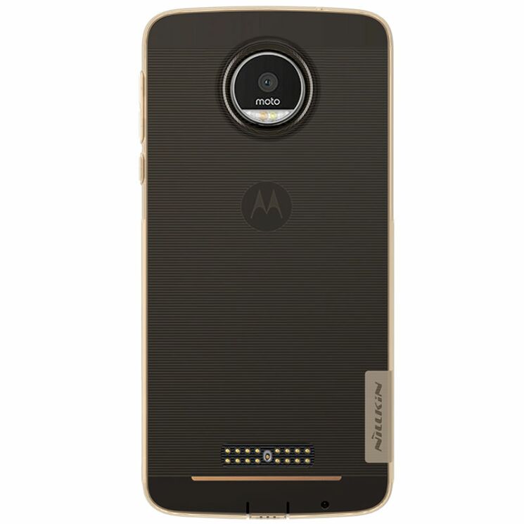 Силиконовый (TPU) чехол NILLKIN Nature для Motorola Moto Z - Gold: фото 6 из 14