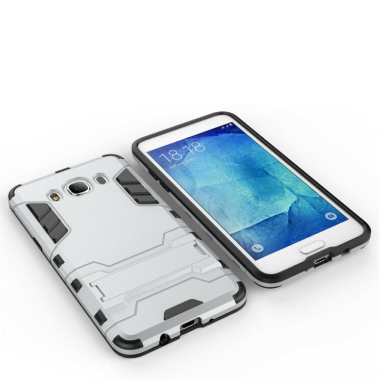Защитная накладка UniCase Hybrid для Samsung Galaxy J5 2016 (J510) - Silver: фото 4 из 8