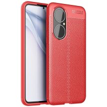 Защитный чехол Deexe Leather Cover для Huawei P50 - Red: фото 1 из 5
