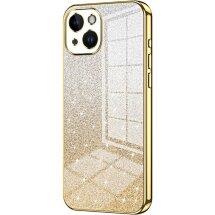 Захисний чохол Deexe Sparkles Cover для Apple iPhone 14 - Gold: фото 1 з 7
