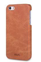 Защитный чехол MOFI Leather Back для iPhone 5/5s/SE - Brown: фото 1 из 6