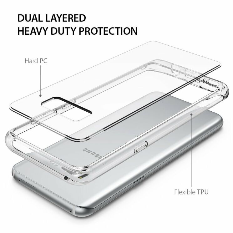 Защитный чехол RINGKE Fusion для Samsung Galaxy S8 Plus (G955) - Transparent: фото 5 из 7