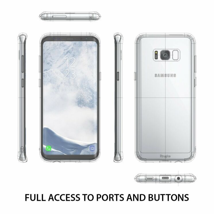 Захисний чохол RINGKE Fusion для Samsung Galaxy S8 Plus (G955) - Transparent: фото 6 з 7