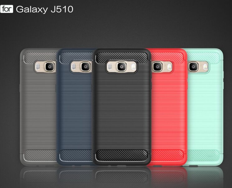 Захисний чохол UniCase Carbon для Samsung Galaxy J5 2016 (J510) - Turquoise: фото 2 з 6