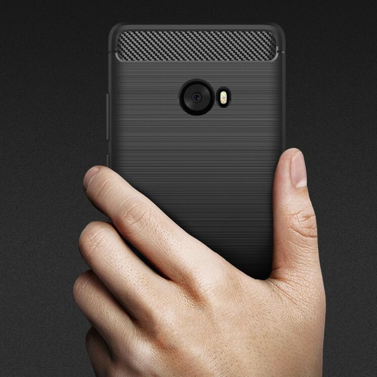 Захисний чохол UniCase Carbon для Xiaomi Mi Note 2 - Black: фото 3 з 9