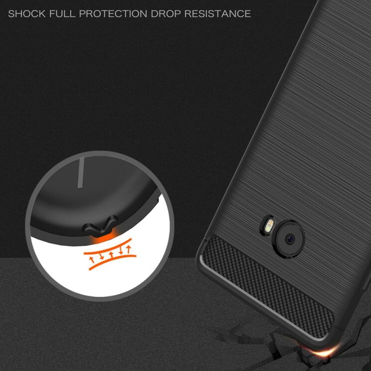 Защитный чехол UniCase Carbon для Xiaomi Mi Note 2 - Black: фото 7 из 9