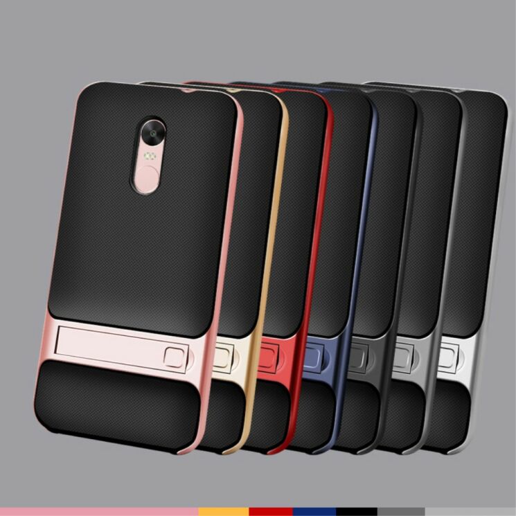 Защитный чехол UniCase Elegance Grid для Xiaomi Redmi Note 4X - Red: фото 5 из 6