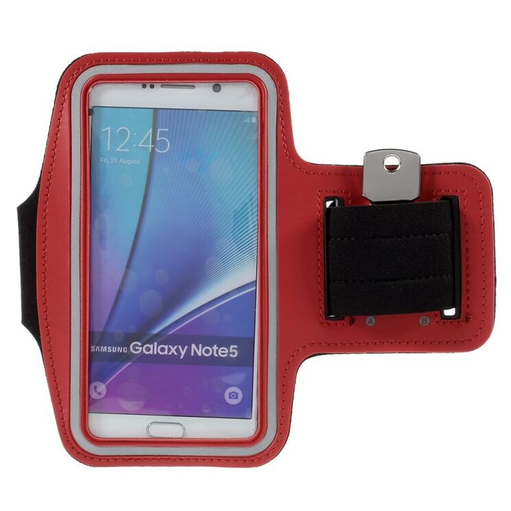 Чехол на руку UniCase Run&Fitness Armband L для смартфонов шириной до 86 мм - Red: фото 1 из 9