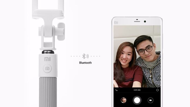 Bluetooth-монопод Xiaomi Selfi Stick для смартфонів - Gray: фото 5 з 7