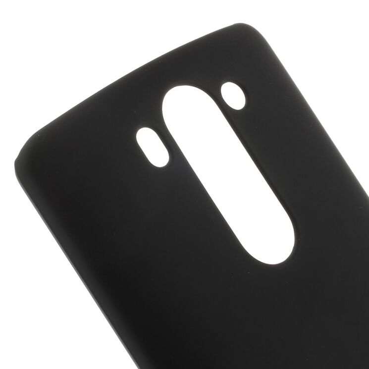 Пластиковая накладка Deexe Hard Shell для LG G3s (D724) - Black: фото 5 з 6