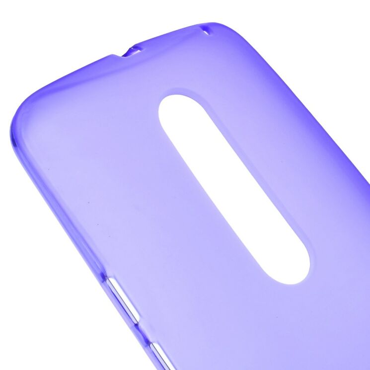 Силиконовая накладка Deexe Soft Case для Motorola Moto X Style - Violet: фото 3 из 6