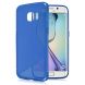 Силиконовая накладка Deexe S Line для Samsung Galaxy S6 edge (G925) - Blue (S6-2558L). Фото 1 з 5