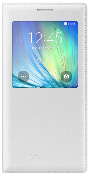 Чохол S View Cover для Samsung Galaxy A7 (A700) EF-CA700BCEGRU - White: фото 2 з 5