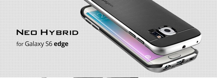 Чехол SGP Neo Hybrid Series для Samsung Galaxy S6 edge (G925) - Silver: фото 9 из 12