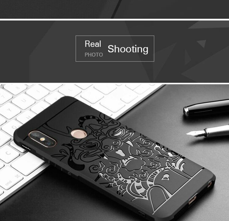 Защитный чехол UniCase Dragon Style для Xiaomi Redmi Note 5 / Note 5 Pro - Gray: фото 7 из 8