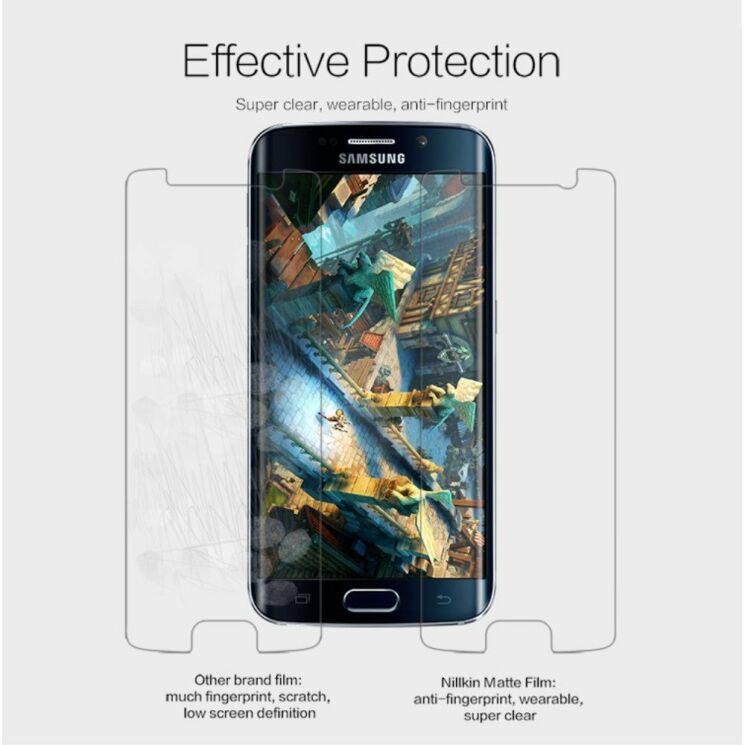 Антибликовая пленка Nillkin Anti-Glare для Samsung Galaxy S6 edge (G925): фото 2 з 6