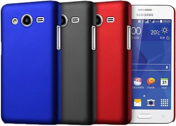Пластиковая накладка Dexee Hard Shell для Samsung Core 2 (G355) - Red: фото 2 з 4