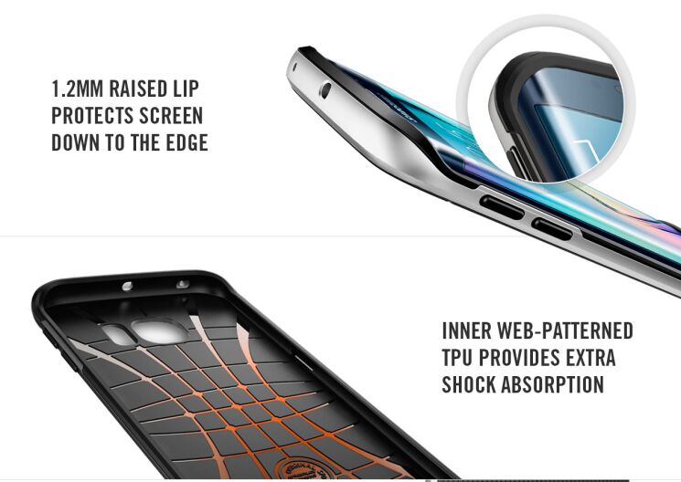 Чохол SGP Neo Hybrid Series для Samsung Galaxy S6 edge (G925) - Gray: фото 11 з 12