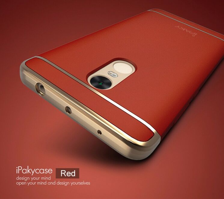 Захисний чохол IPAKY Slim Armor для Xiaomi Redmi Note 4X - Red: фото 2 з 6