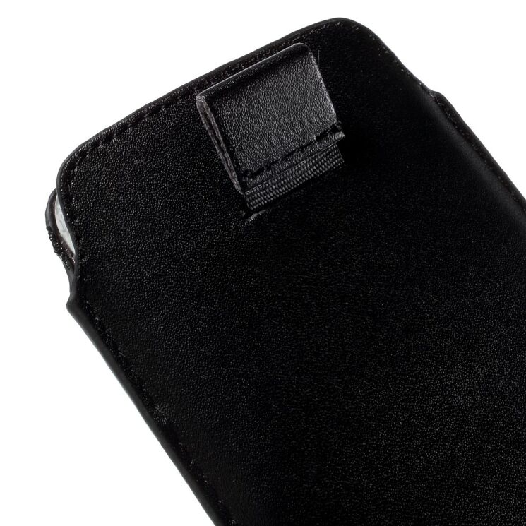 Чохол-карман Deexe Handy Pouch L для смартфонів шириною до 78мм - Black: фото 3 з 6