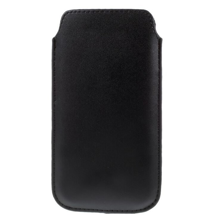 Чохол-карман Deexe Handy Pouch L для смартфонів шириною до 78мм - Black: фото 2 з 6