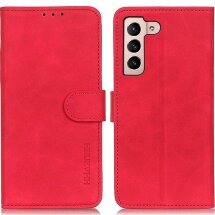 Чехол-книжка KHAZNEH Retro Wallet для Samsung Galaxy S23 - Red: фото 1 из 9