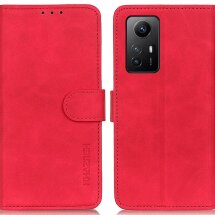 Чехол-книжка KHAZNEH Retro Wallet для Xiaomi Redmi Note 12S - Red: фото 1 из 9