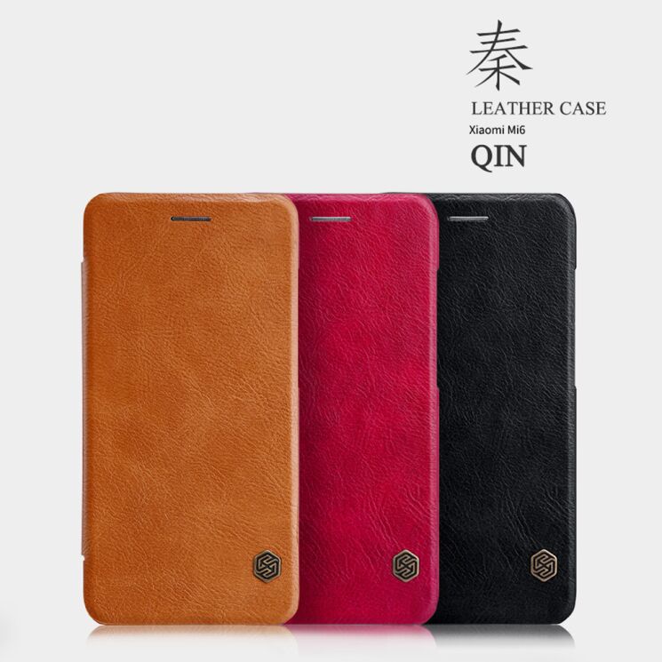 Чехол-книжка NILLKIN Qin Series для Xiaomi Mi6 - Black: фото 7 из 15