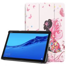 Чохол UniCase Life Style для Huawei MediaPad M5 Lite 10 - Colorful Butterfly Girl: фото 1 з 9