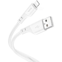 Кабель Hoco X97 Crystal Color USB to Lightning (2.4A, 1m) - White: фото 1 из 3