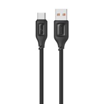 Кабель Usams US-SJ619 USB to Type-C (3A, 1m) - Black: фото 1 з 8