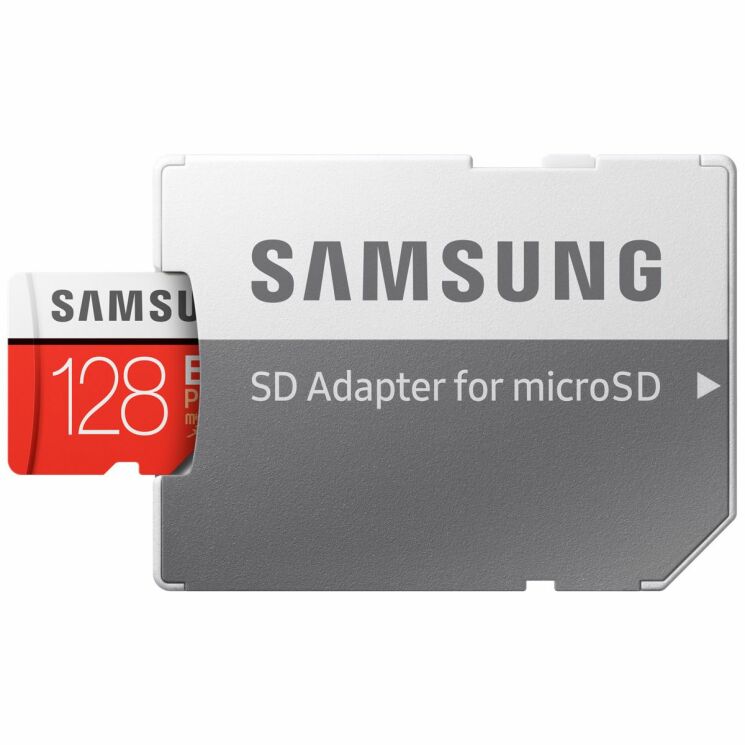 Картка пам`яті MicroSD Samsung 128GB 10 class EVO PLUS UHS-I U3 + адаптер (MB-MC128GA/RU): фото 5 з 7