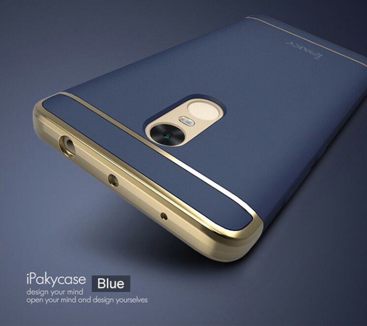 Пластиковый чехол IPAKY Slim Armor для Xiaomi Redmi Note 4 - Blue: фото 2 из 10