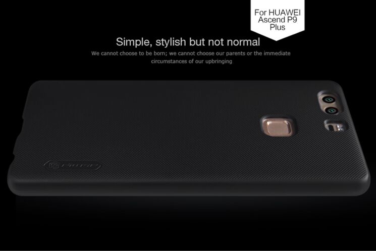 Пластиковый чехол NILLKIN Frosted Shield для Huawei P9 Plus - Black: фото 7 из 15