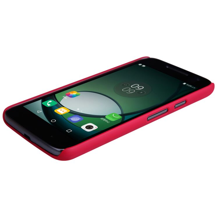 Пластиковый чехол NILLKIN Frosted Shield для Motorola Moto G4 Play - Red: фото 4 из 15