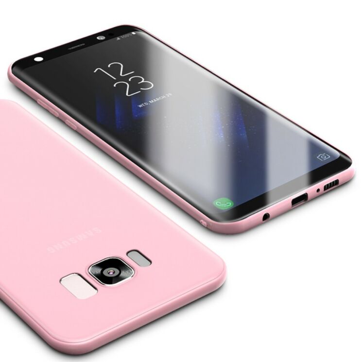 Силіконовий чохол CAFELE Matte Case для Samsung Galaxy S8 (G950) - Pink: фото 1 з 3