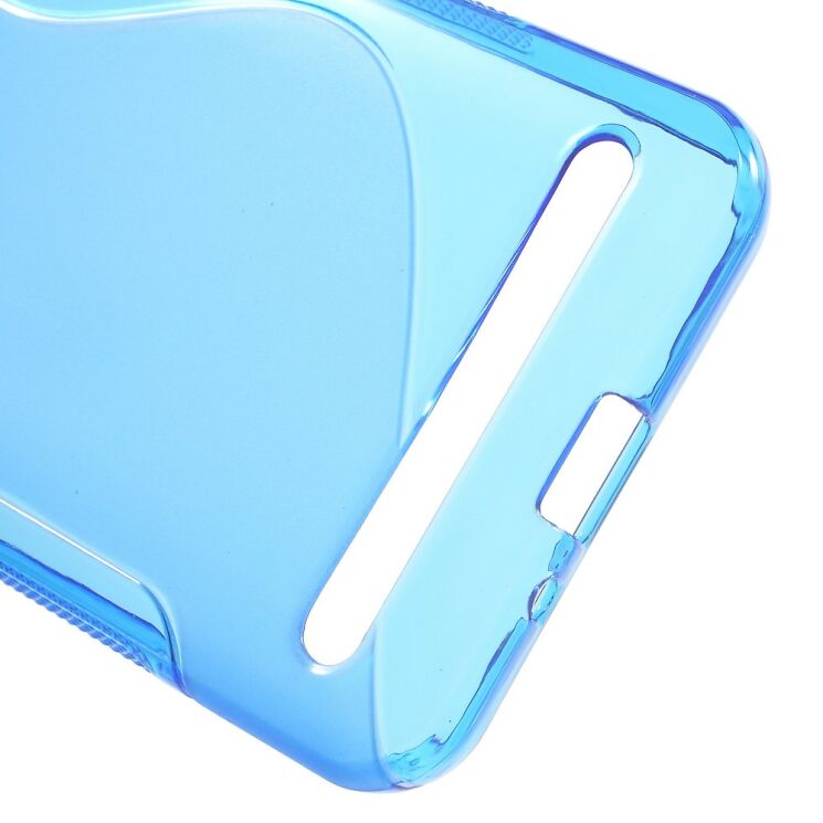 Силиконовый чехол Deexe S Line для Huawei Y3 II - Blue: фото 4 из 5