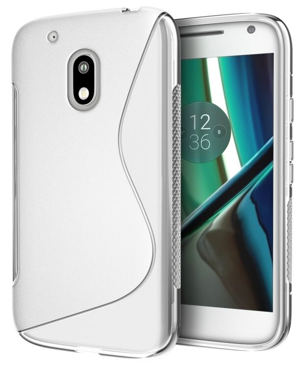 Силиконовый (TPU) чехол Deexe S Line для Motorola Moto G4 Play - Transparent: фото 1 из 5
