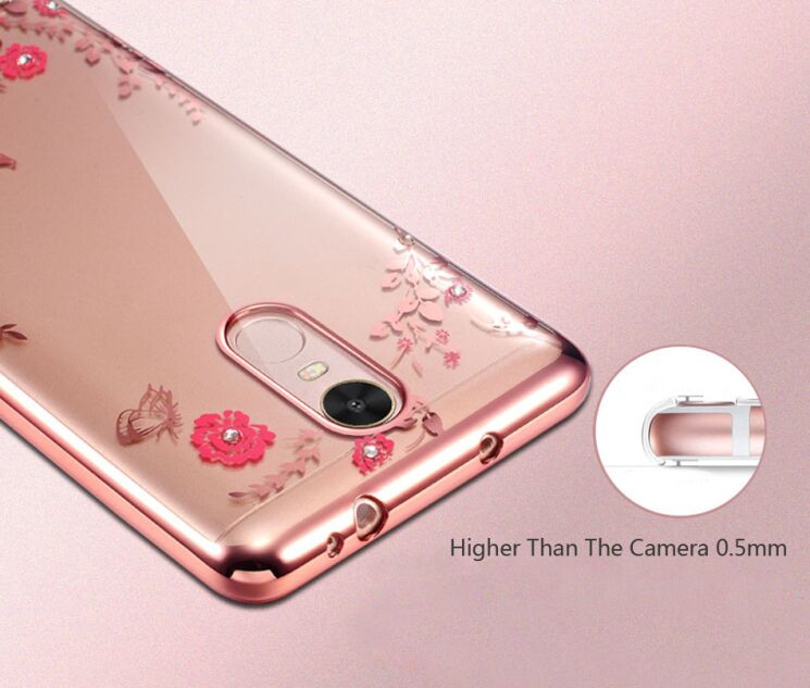 Силіконовий (TPU) чохол Deexe Shiny Cover для Xiaomi Redmi Note 3 / Note 3 Pro - Gold: фото 5 з 8