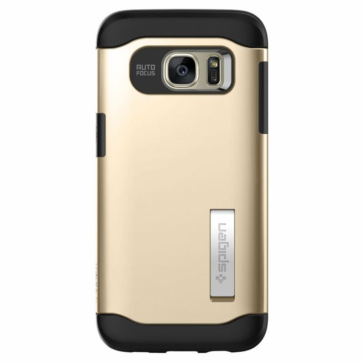 Защитная накладка SGP Slim Armor для Samsung Galaxy S7 Edge (G935) - Champagne Cold: фото 3 из 12