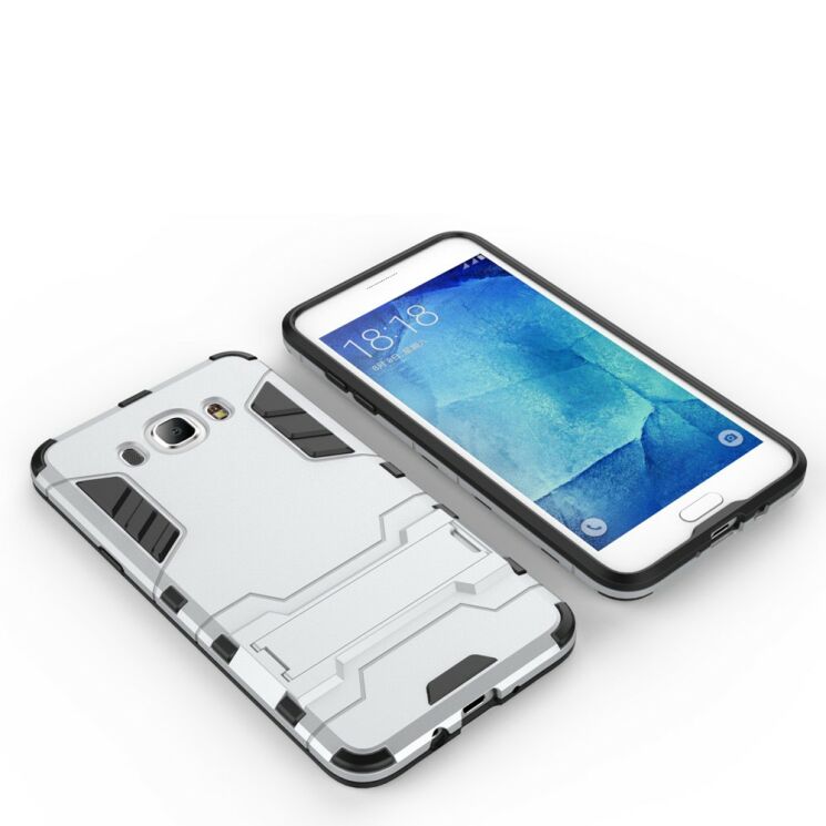 Захисна накладка UniCase Hybrid для Samsung Galaxy J7 2016 (J710) - Silver: фото 5 з 8