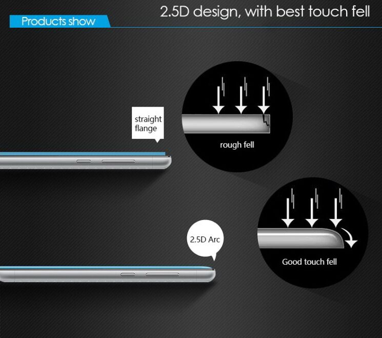 Захисне скло Deexe Crystal Glass для Lenovo K6 Note: фото 2 з 2