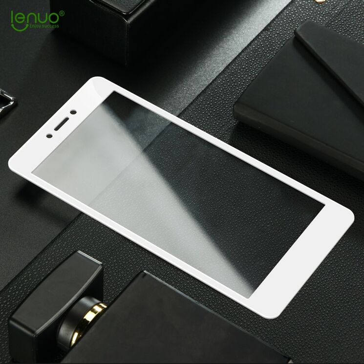 Защитное стекло LENUO CF Full Cover для Xiaomi Redmi 4X - White: фото 3 из 10