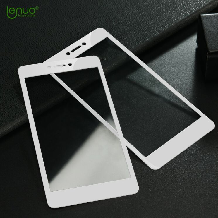 Защитное стекло LENUO CF Full Cover для Xiaomi Redmi 4X - White: фото 4 из 10