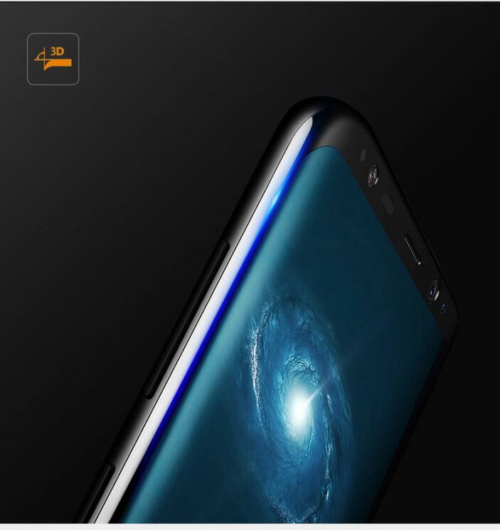 Захисне скло MOCOLO 3D Curved Full Size для Samsung Galaxy S8 Plus (G955) - Black: фото 4 з 8