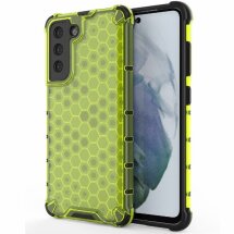 Защитный чехол Deexe Honeycomb Series для Samsung Galaxy S21 FE (G990) - Green: фото 1 из 6